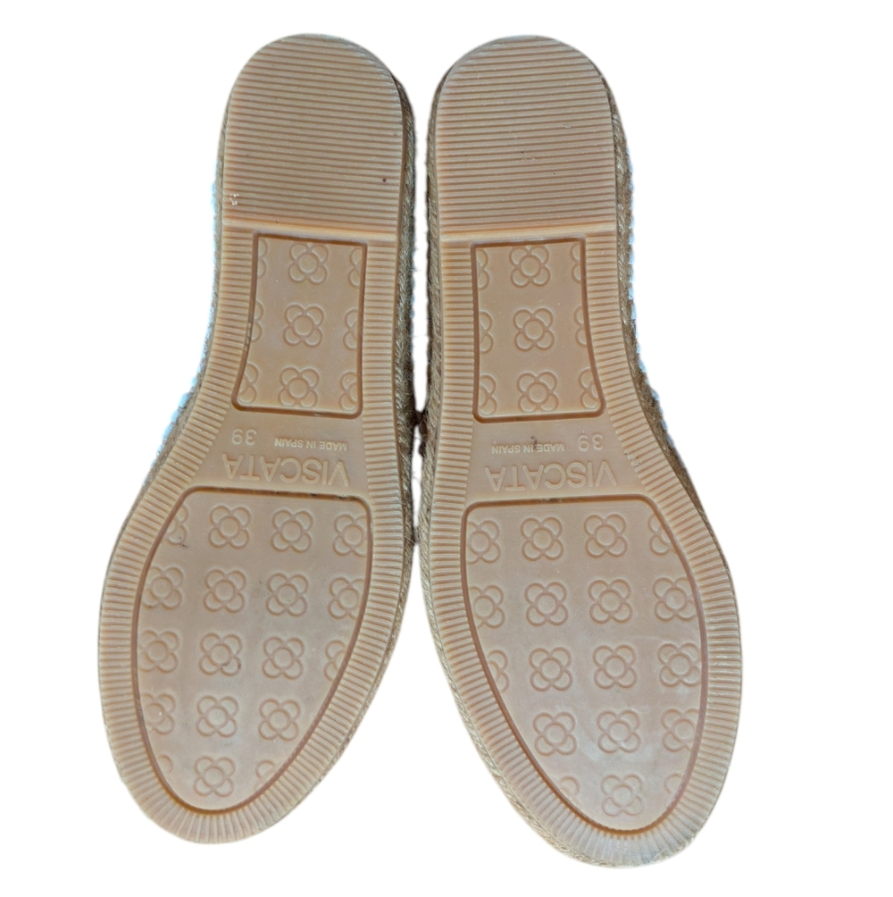 Viscata Barcelona Canvas Espadrille Flats Striped Size 39 - Picture 7 of 12